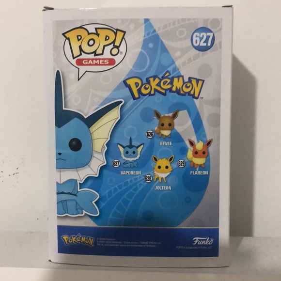 Vaporeon Funko Pop, # 627 box unopened - Picture 3 of 3